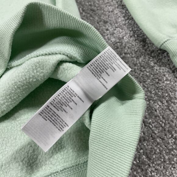 North Face Sweatshirt Womens Medium Fleece Pullover Outdoors Hiking Light Green - Picture 9 of 16